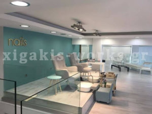 Ελαιοχρωματισμοί και διαμόρφωση χώρου κομμωτηρίου