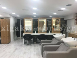 Ελαιοχρωματισμοί και διαμόρφωση χώρου κομμωτηρίου